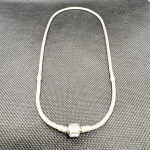 Pandora Jewelry - Snake Chain Charm Necklace for Women in Sterling Silver